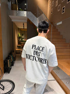 2026 New GS  Short-Sleeved T-Shirt with Heart-Shaped Text Print (AA555-A00)