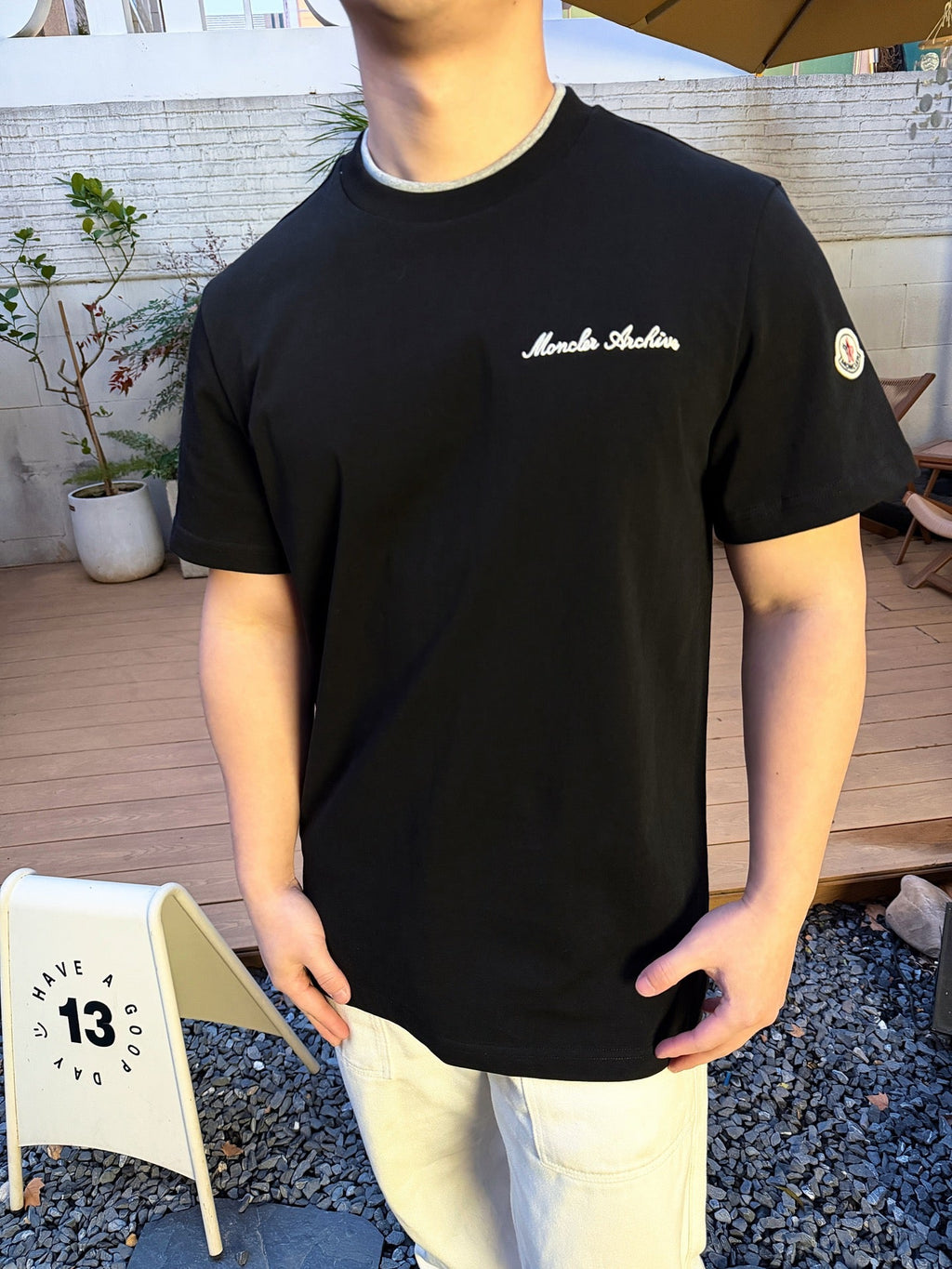 2026 New GS Embroidered Logo Fake Two-Piece Short Sleeve (AA524-A15)
