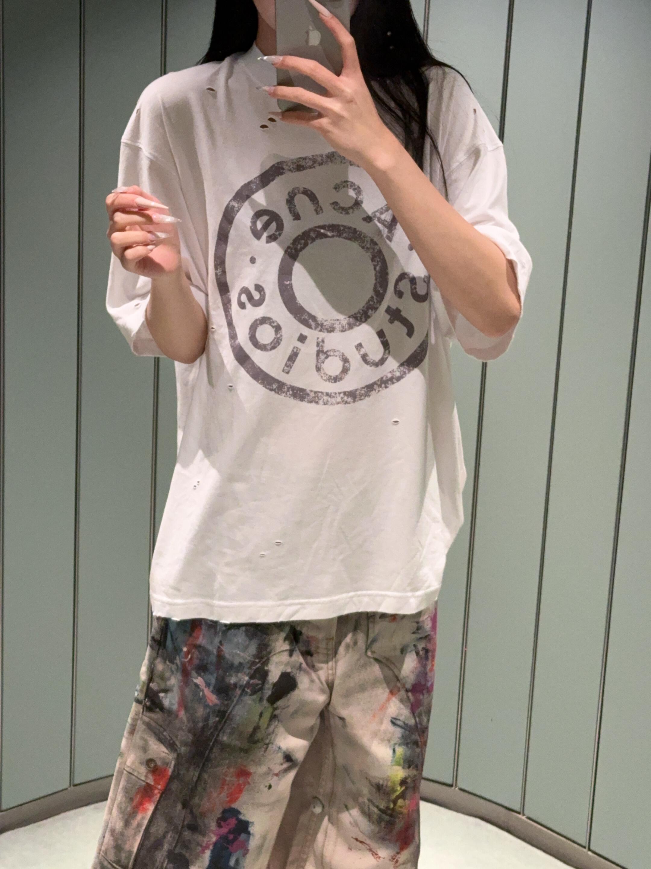 2026 New Arrival GS Distressed Ripped T-Shirt (25184-A20)