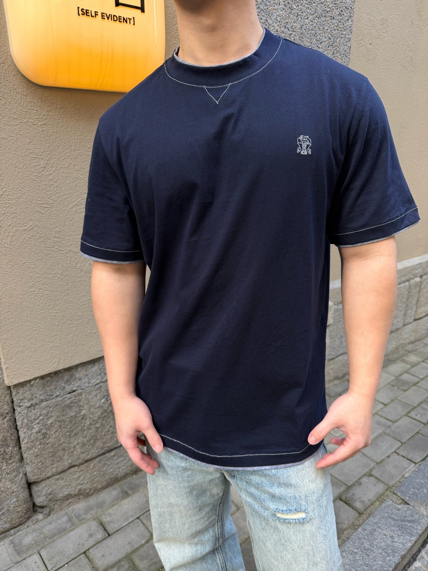 2026 New GS Embroidered Patch Layered Short Sleeve (BB787-A15)