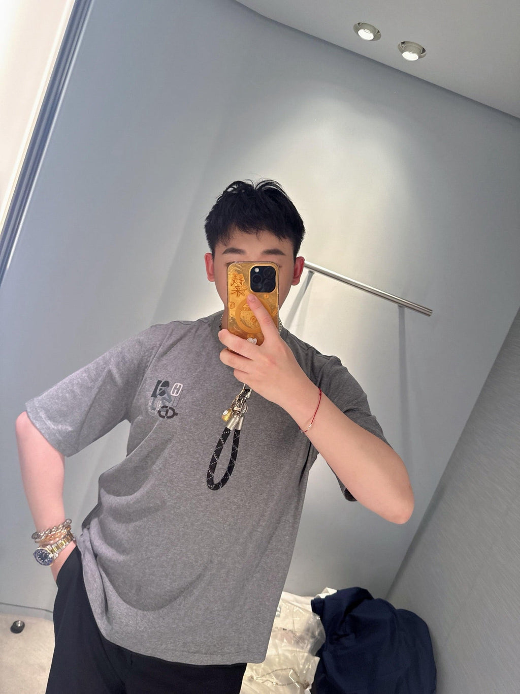 2026 New GS Embroidered Leather Short-Sleeve Shirt (AA546-A15)