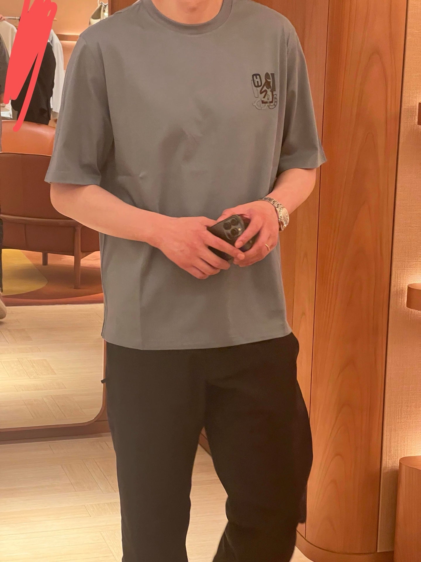 2026 New GS Embroidered Leather Short-Sleeve Shirt (AA546-A15)