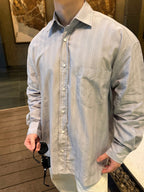 2026 New GS Label Striped Button-Down Shirt (CC949-B40)