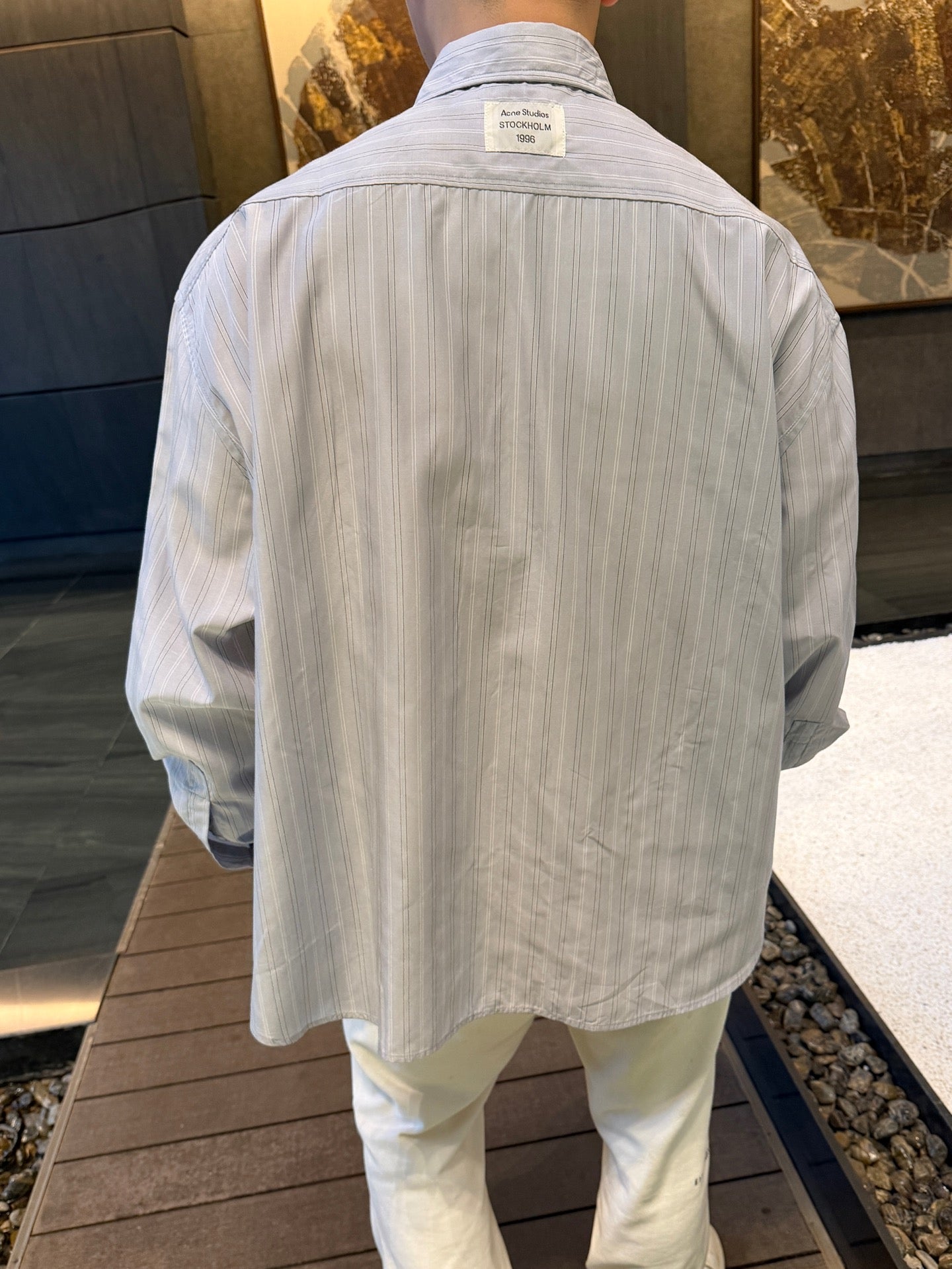 2026 New GS Label Striped Button-Down Shirt (CC949-B40)
