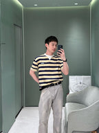 2026 New GS Striped Short-Sleeved T-Shirt with Pockets (CC952-A20)