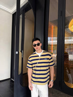 2026 New GS Striped Short-Sleeved T-Shirt with Pockets (CC952-A20)