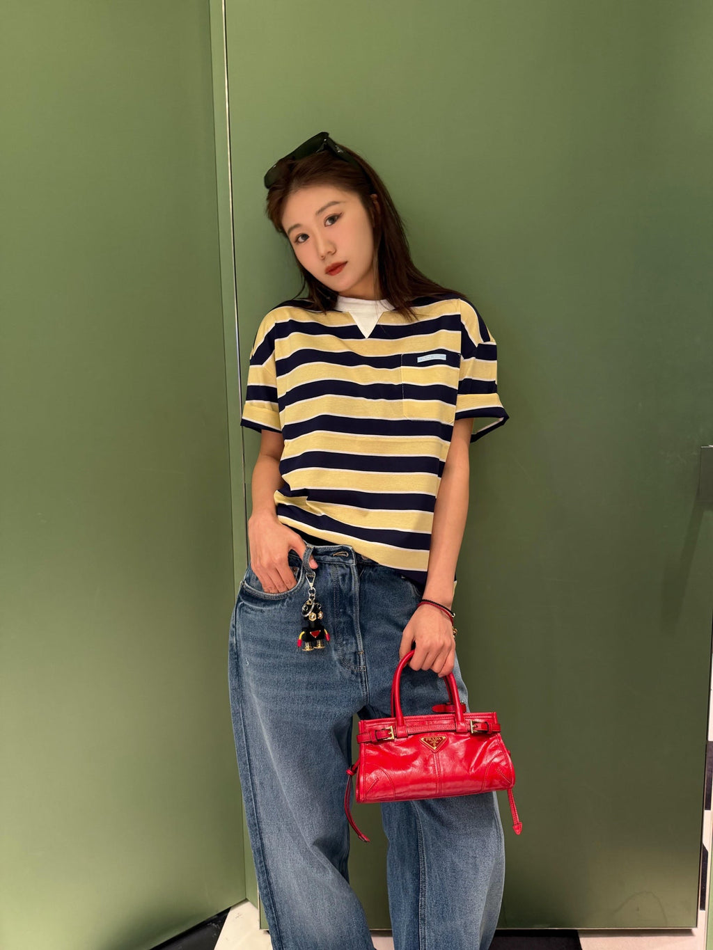 2026 New GS Striped Short-Sleeved T-Shirt with Pockets (CC952-A20)