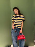 2026 New GS Striped Short-Sleeved T-Shirt with Pockets (CC952-A20)