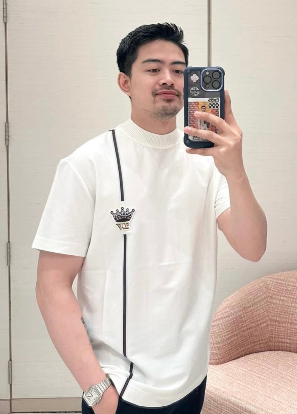 2026 New GS Logo Crown Short-Sleeved T-Shirt (AA552-A20)