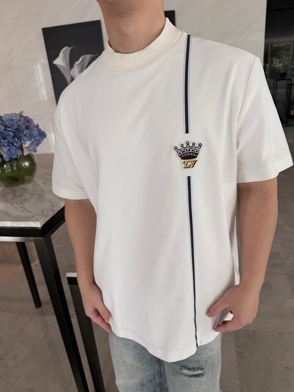 2026 New GS Logo Crown Short-Sleeved T-Shirt (AA552-A20)
