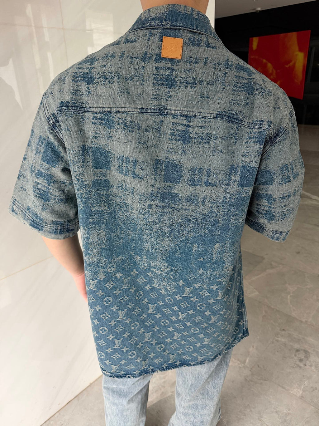 2026 New GS Logo Denim Short-Sleeve Shirt (BB773-B40)