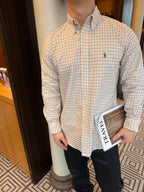 2026 New RL Embroidered Check Shirt (CC951-B35)