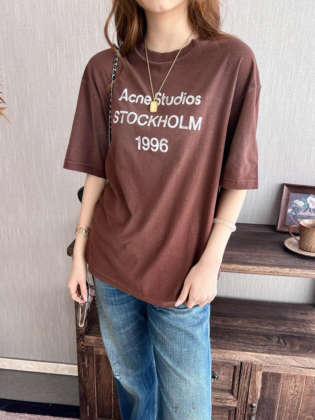 2026 New GS Short-Sleeved T-Shirt with Distressed Printed Logo (CC953-A15)