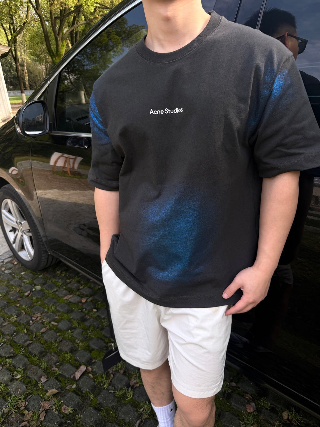2026 New GS Gradient Heat-Transfer Logo Short-Sleeved T-Shirt (CC955-A20)