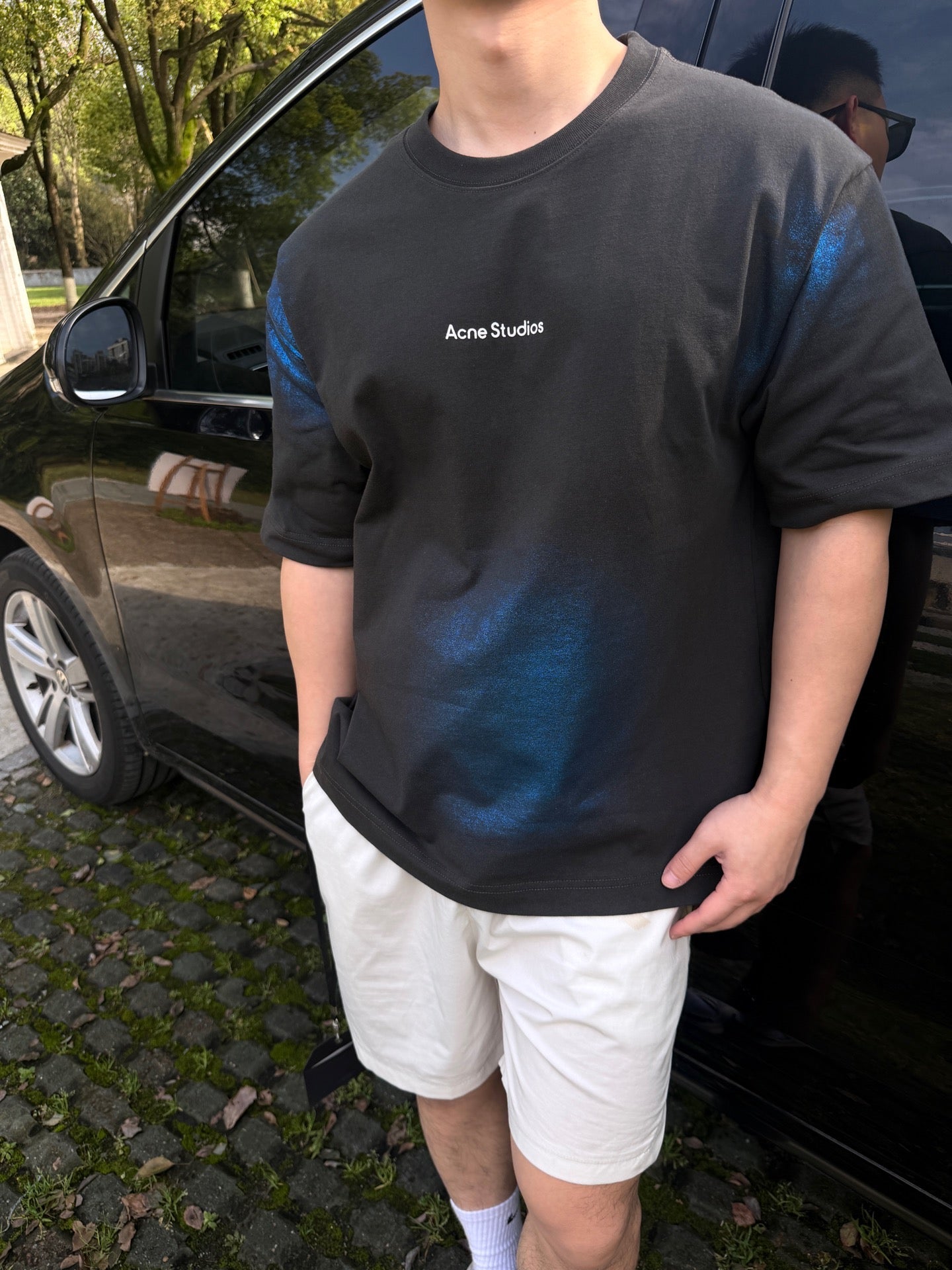 2026 New GS Gradient Heat-Transfer Logo Short-Sleeved T-Shirt (CC955-A20)