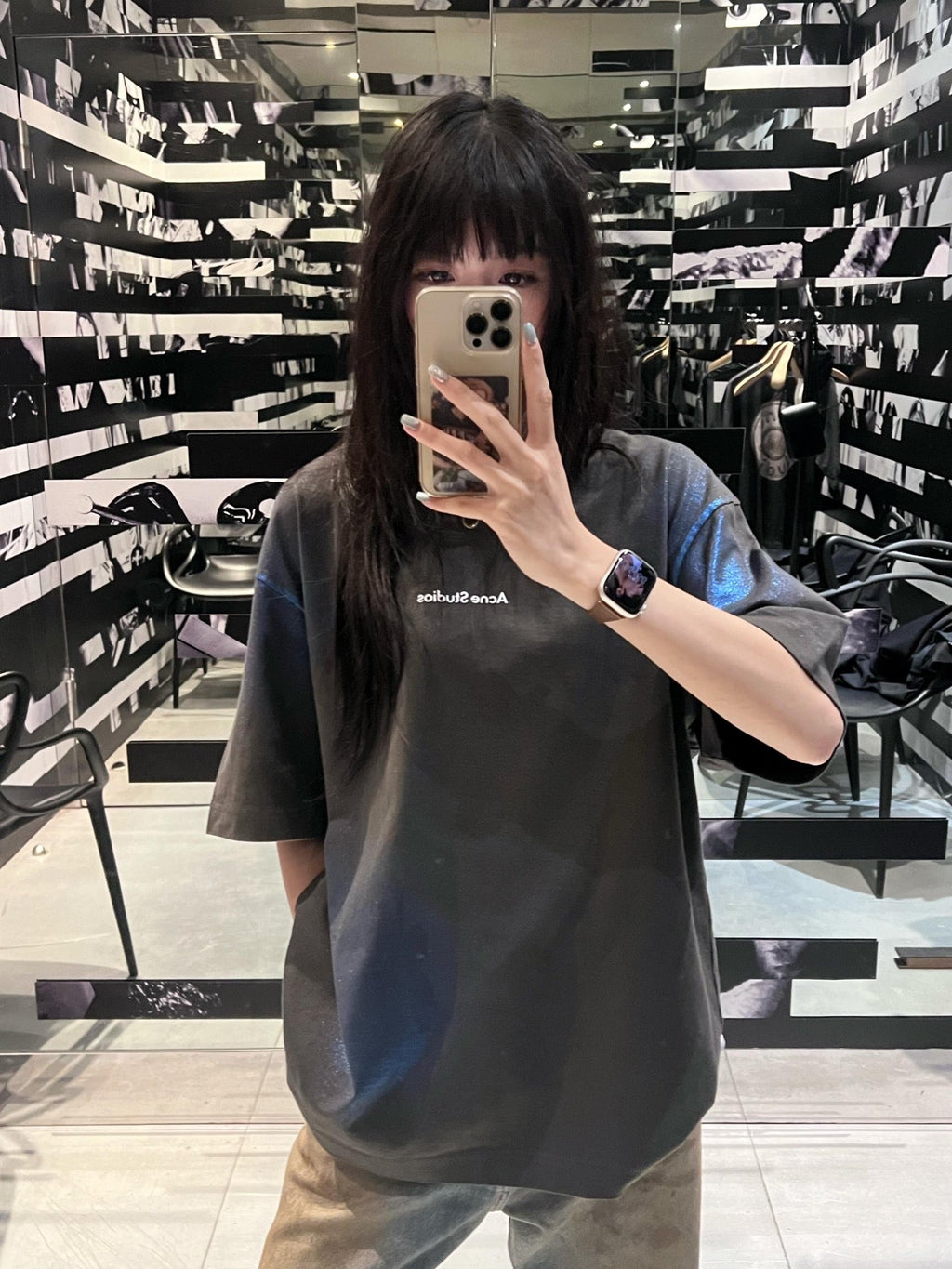 2026 New GS Gradient Heat-Transfer Logo Short-Sleeved T-Shirt (CC955-A20)