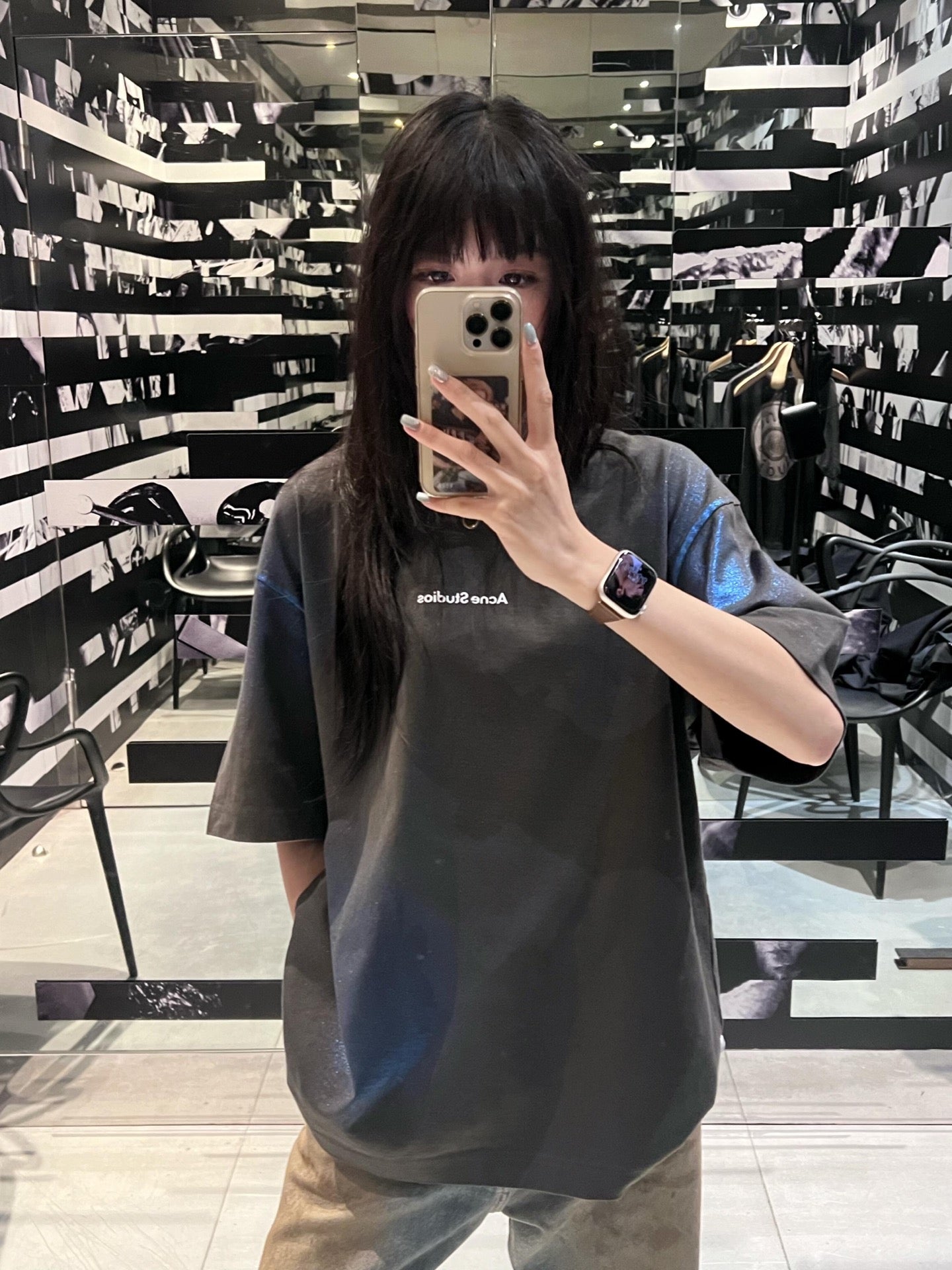 2026 New GS Gradient Heat-Transfer Logo Short-Sleeved T-Shirt (CC955-A20)