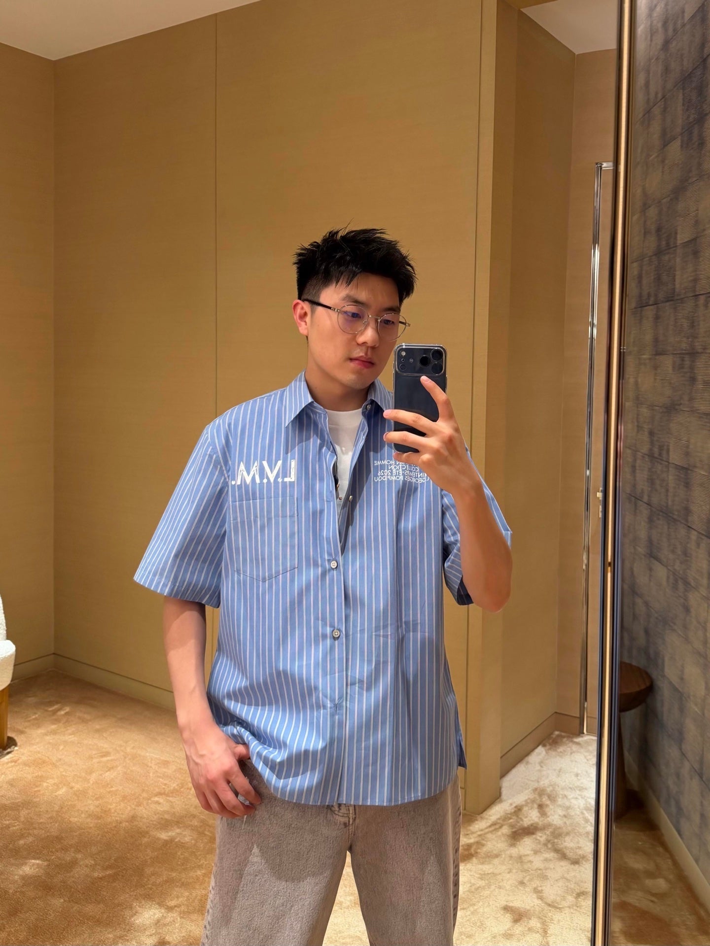 2026 New GS Logo Pocket Short-Sleeve Shirt (BB805-A85)