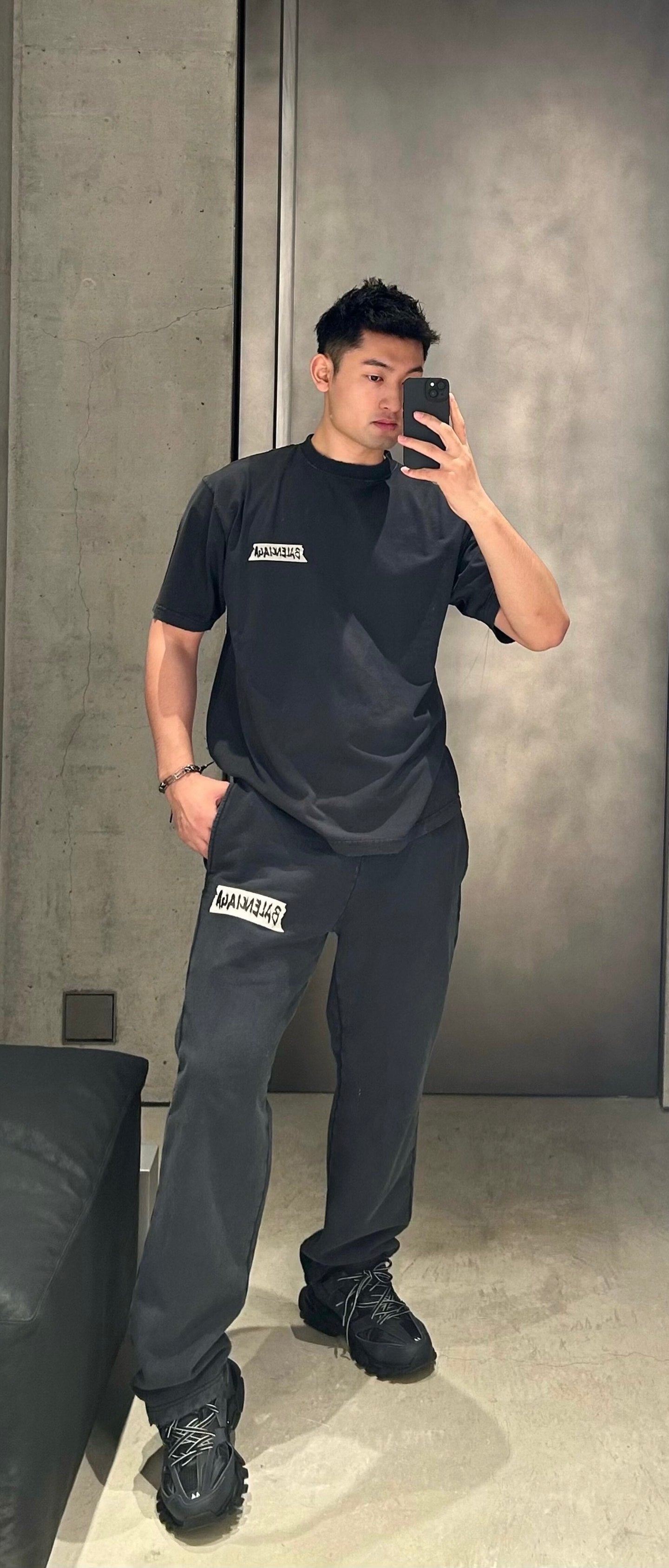 2026 New Model GS Distressed Printed Letter Pants (BB748-B25)