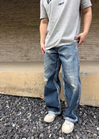 2026 New GS Optical Illusion Print Dyed Jeans (CC961-C05)