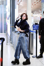 2026 New GS Optical Illusion Print Dyed Jeans (CC961-C05)