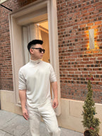 2026 New GS Jacquard Short-Sleeved Jumper (AA574-A40)