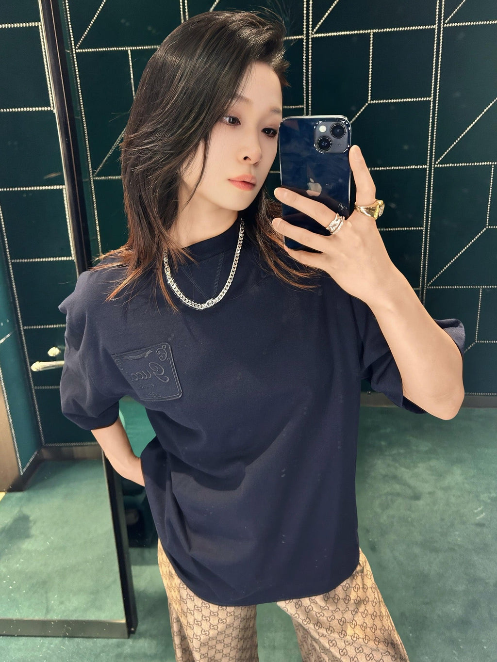2026 New GS Embroidered Short-Sleeved T-Shirt (AA565-A15)