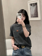 2026 New GS Leather Patch Pocket Short Sleeve (BB795-A10)