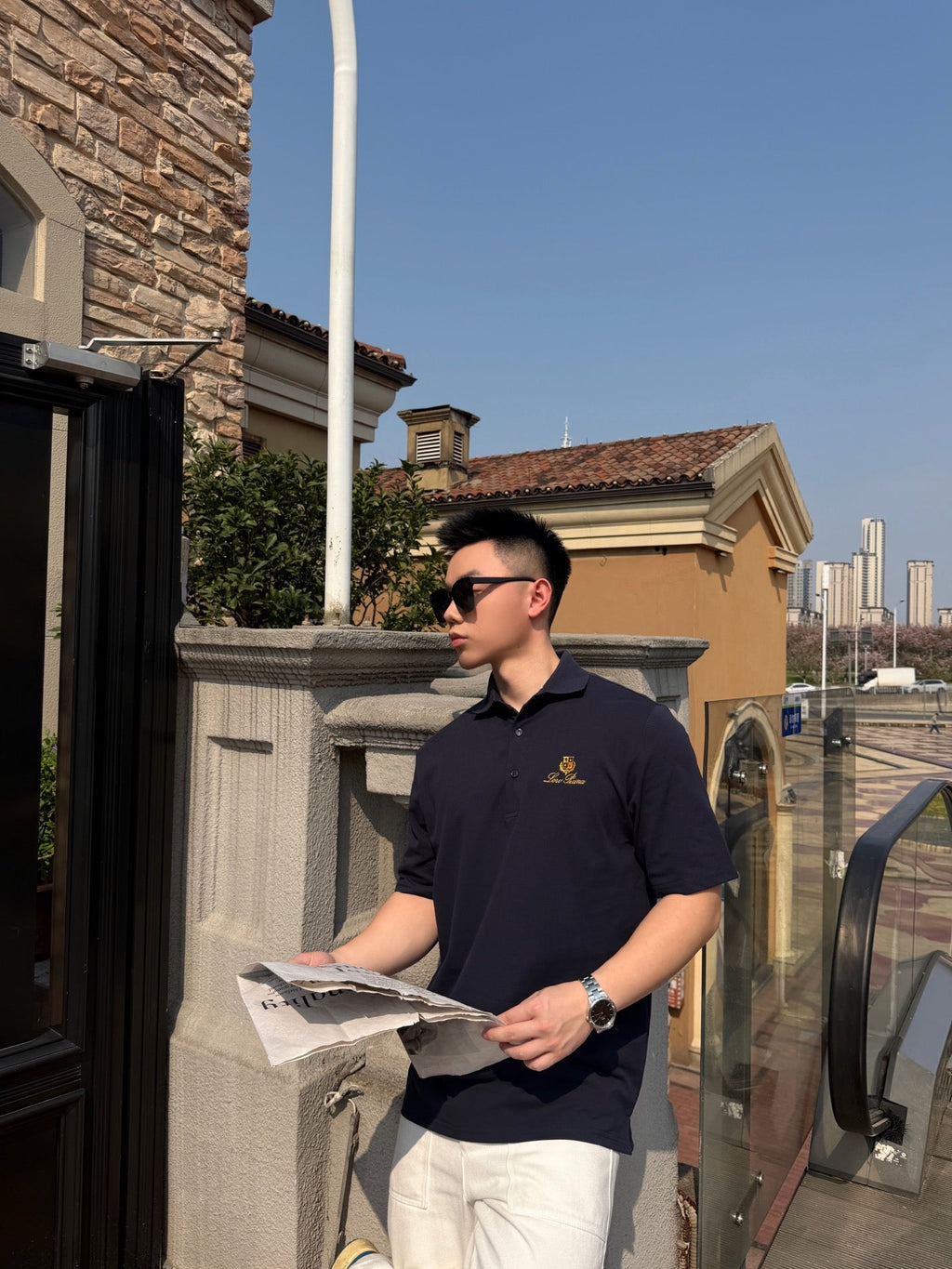 2026 New GS Logo Embroidered Polo Shirt (BB736-A40)