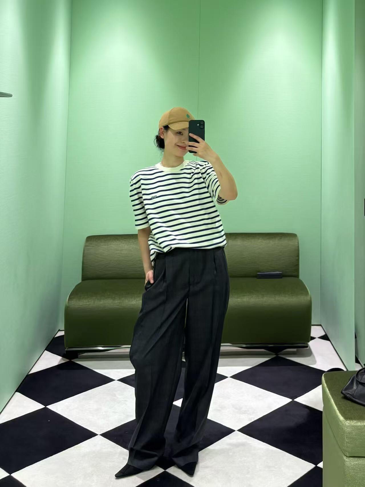 2026 New GS Embroidered Striped Short-Sleeved Jumper (CC965-A75)