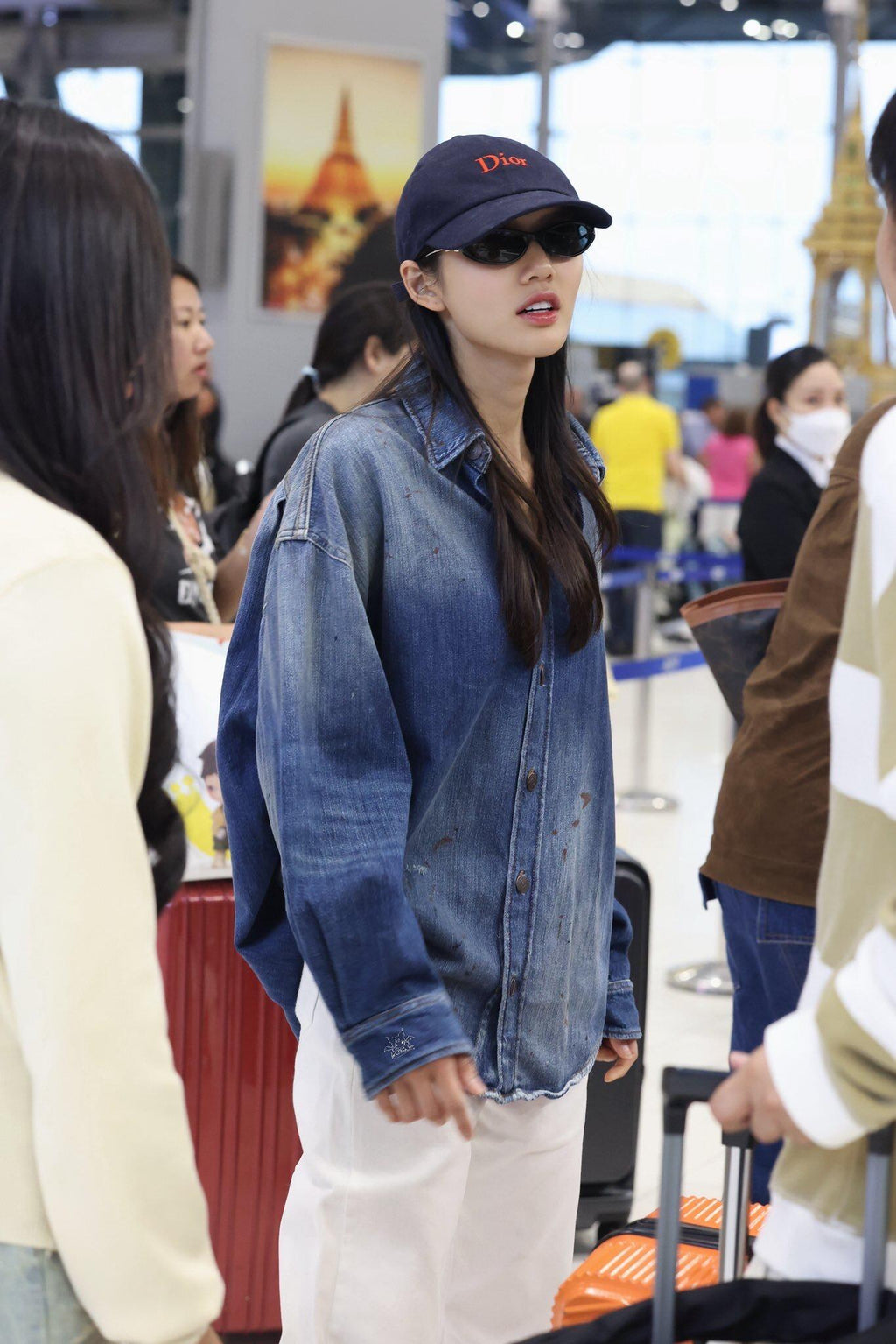 2026 New GS Splash-Painted Distressed Denim Shirt (BB801-B55)