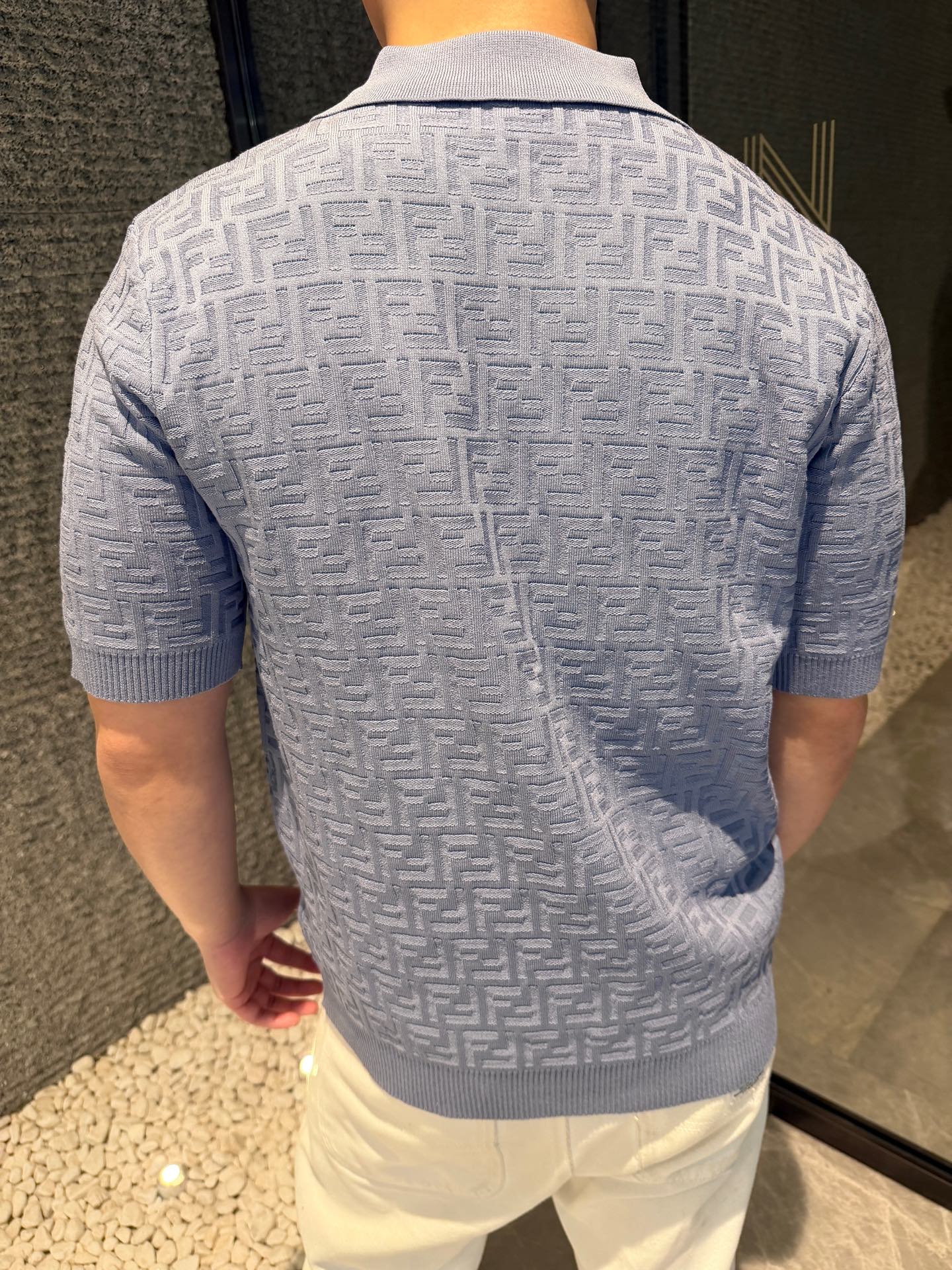 2026 New Arrival GS All-over Print Polo Neck Jumper (AA568-A75)