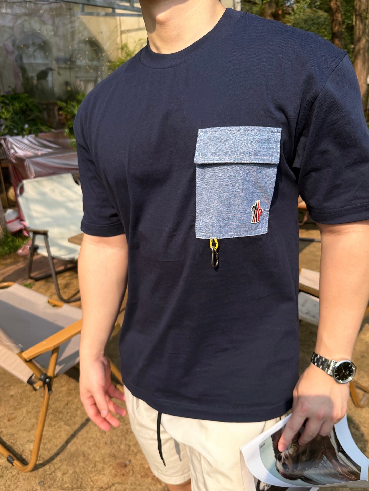 2026 New GS Logo Pocket Short-Sleeved T-Shirt (AA572-A20)