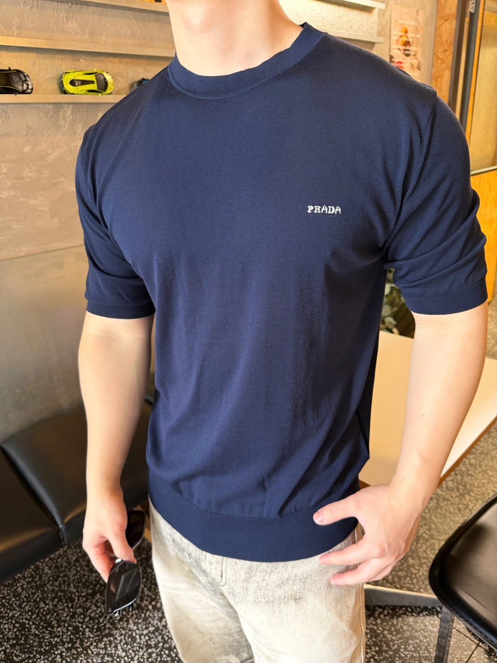 2026 New GS Jacquard Short-Sleeved Jumper (AA590-A40)