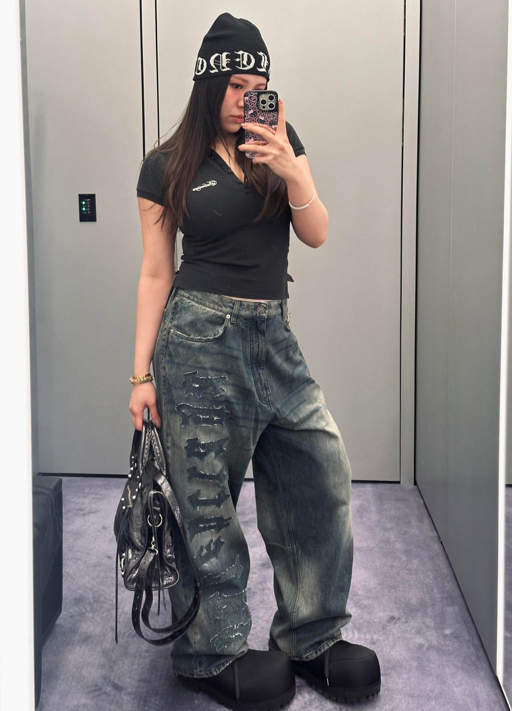 2026 New GS Logo Distressed Long Pants (BB769-C05)