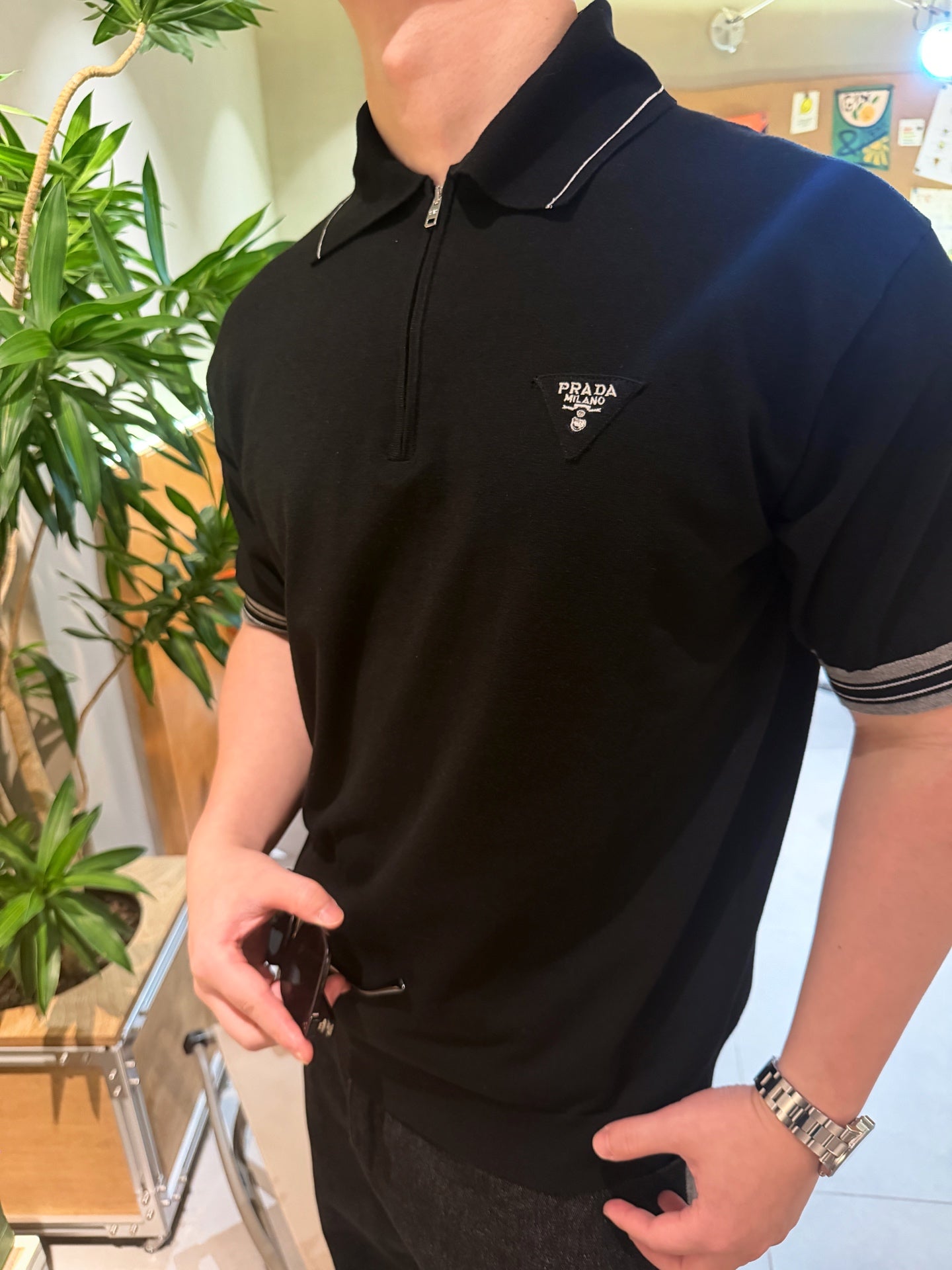 2026 New GS Zip-Up Sweater with Triangle Logo (CC966-A80)