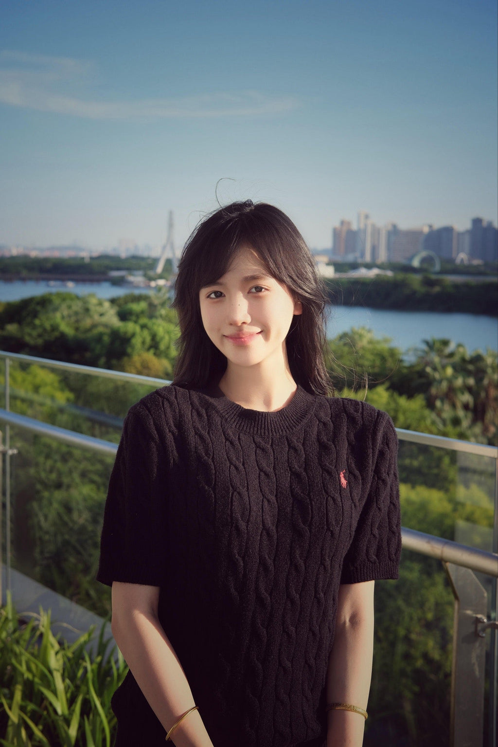 2026 Women’s GS Twisted-Knit Short-Sleeved Jumper (FF720)