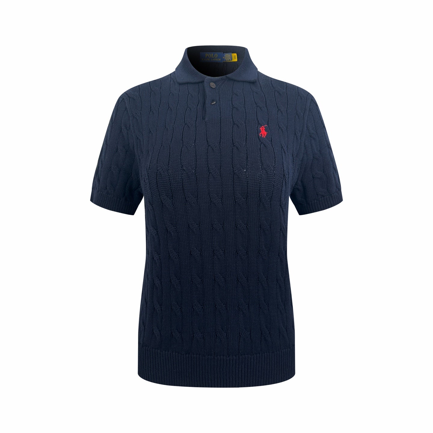 2026 Women's GS Cable-Knit Polo Neck Sweater (FF719)