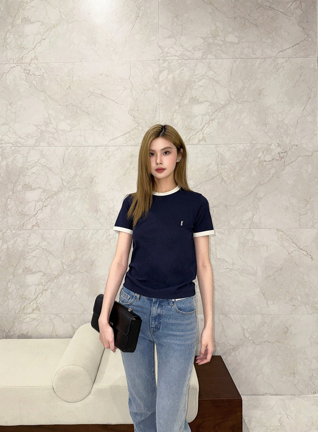 2026 Women’s GS  Embroidered Patchwork Short-Sleeved T-Shirt (FF722)
