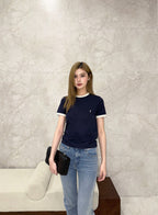 2026 Women’s GS  Embroidered Patchwork Short-Sleeved T-Shirt (FF722)