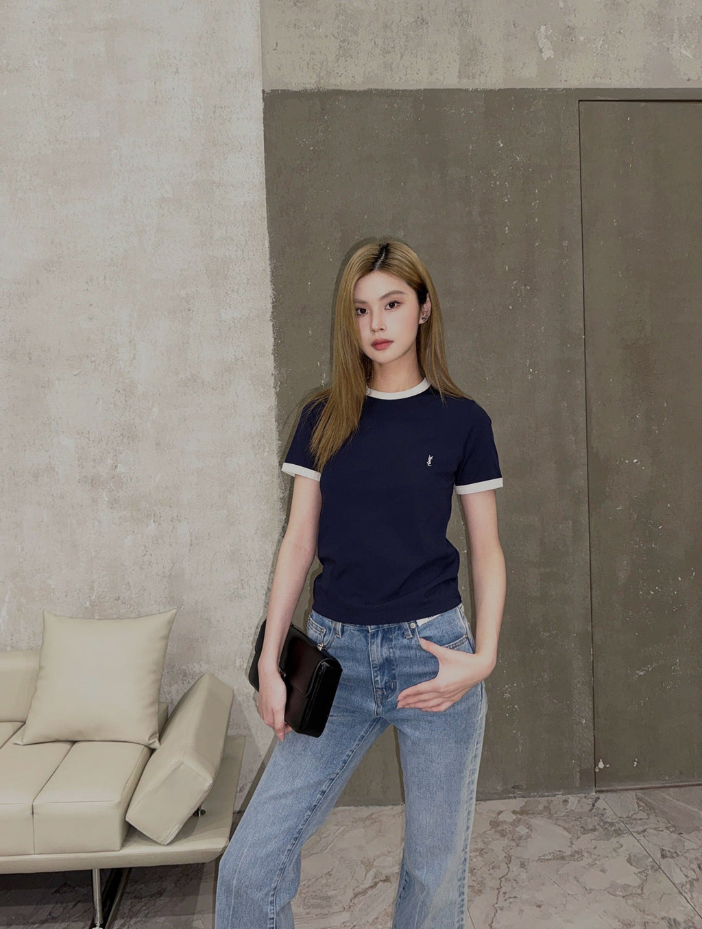 2026 Women’s GS  Embroidered Patchwork Short-Sleeved T-Shirt (FF722)