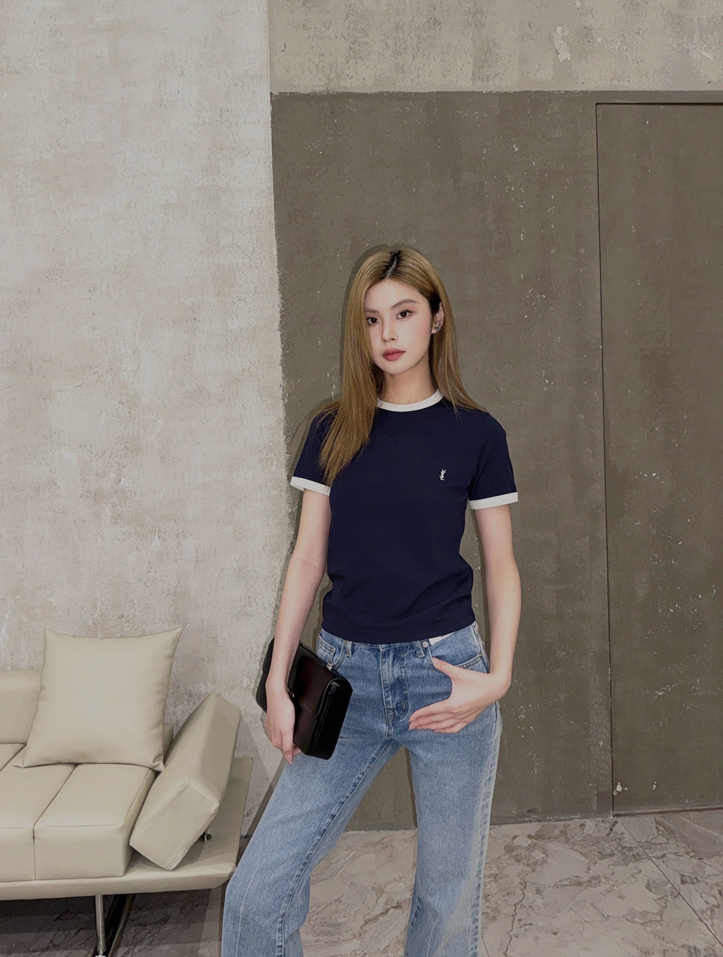 2026 Women’s GS  Embroidered Patchwork Short-Sleeved T-Shirt (FF722)