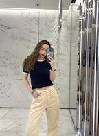 2026 Women’s GS  Embroidered Patchwork Short-Sleeved T-Shirt (FF722)