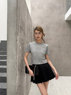 2026 Women’s Short-Sleeved Patchwork Embroidered T-Shirt (FF705)