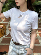 2026 Women’s GS Logo Embroidered Short-Sleeved T-Shirt (EE401)
