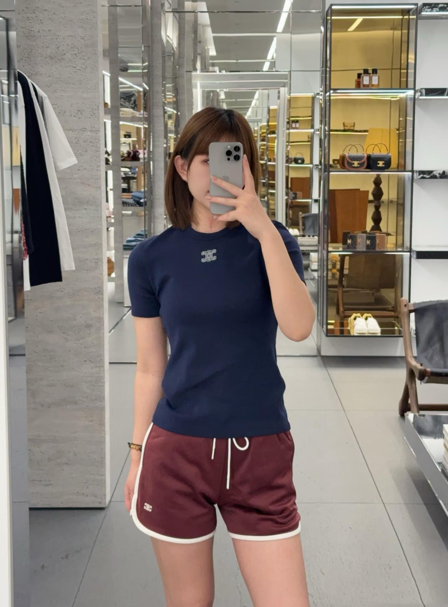 2026 Women’s GS Logo Embroidered Short-Sleeved T-Shirt (EE401)