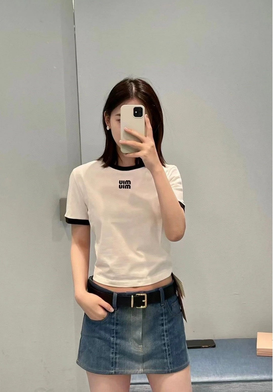 2026 Women’s Patchwork Embroidered Short-Sleeved T-Shirt (FF704)