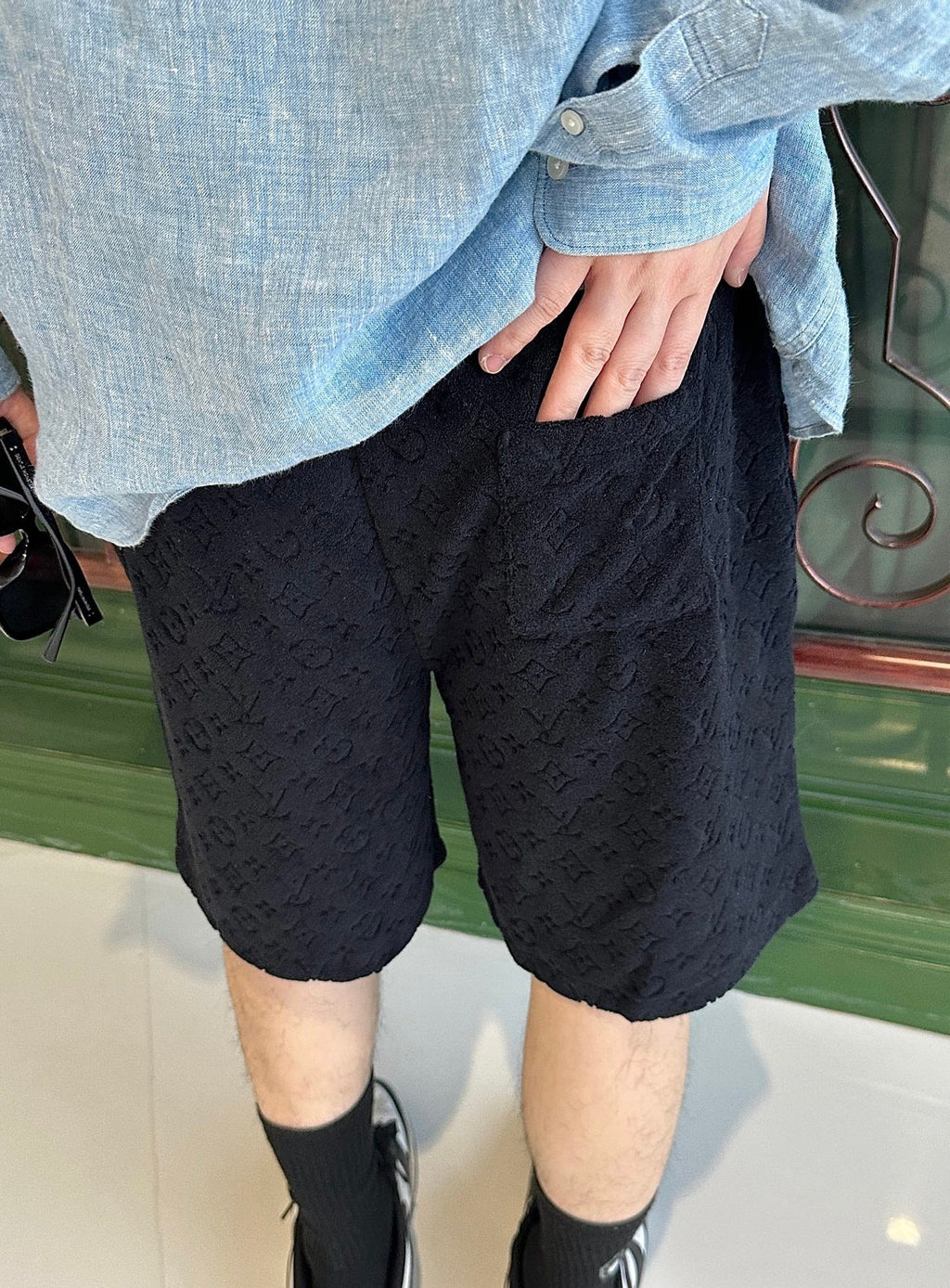 2026 New GS Textured Terry Shorts (55015-A55)