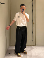 2026 New GS Leather-Trimmed Casual Trousers (BB792-B85)