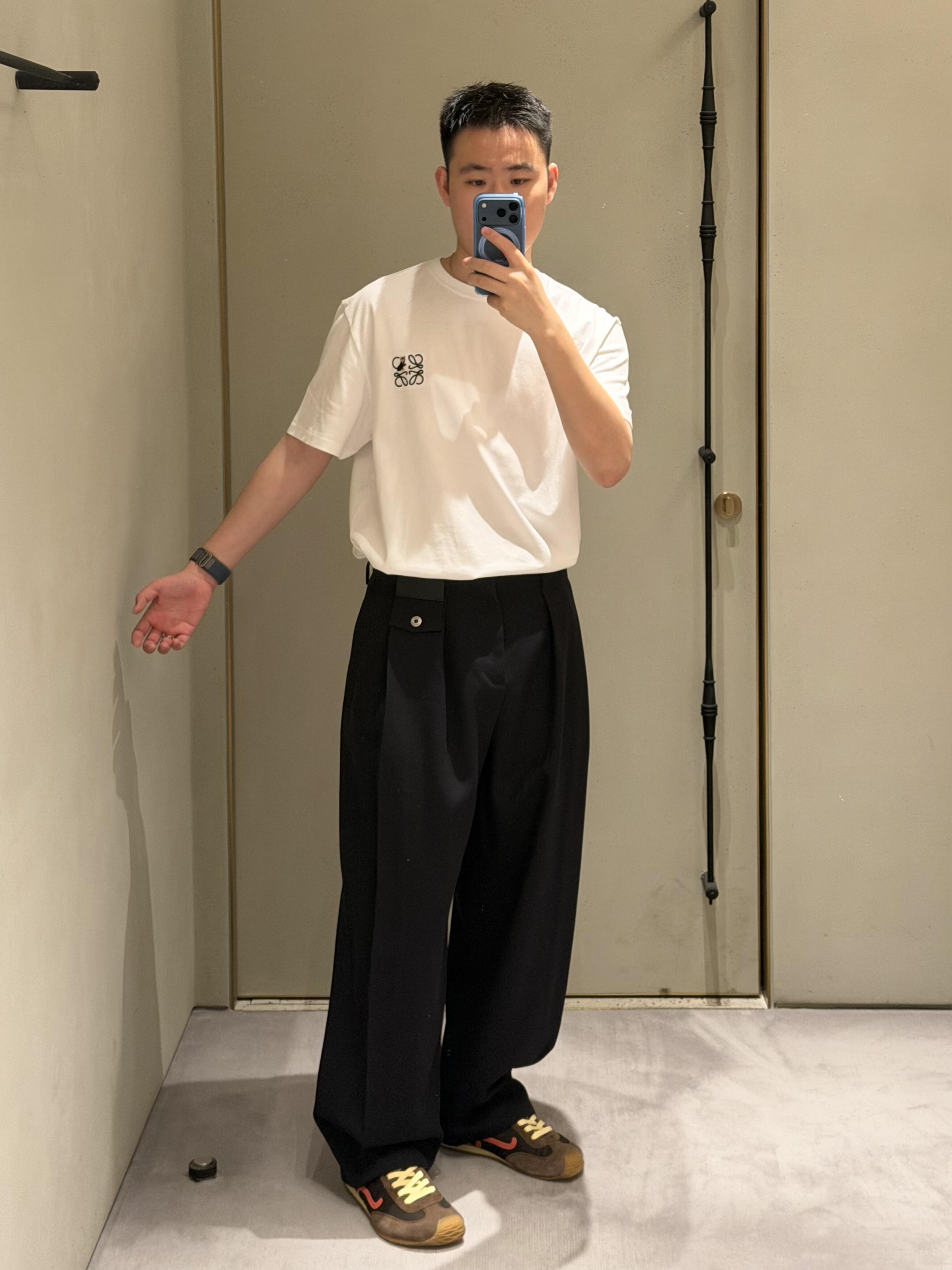 2026 New GS Leather-Trimmed Casual Trousers (BB792-B85)